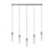 Z-Lite Beau Linear Chandelier, 5-Light, 4.75 In.W x 42 In.L x 12.75 In.H, Brushed Nickel/Clear 740P-5L-BN - alternate 2